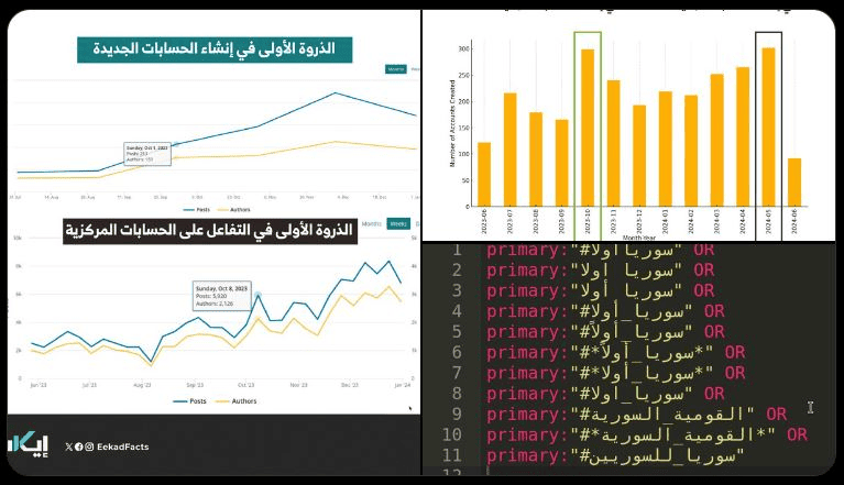 زيادة التفاعل مع الكلمات المفتاحية مثل سوريا أولًا والقومية السورية وسوريا للسوريين