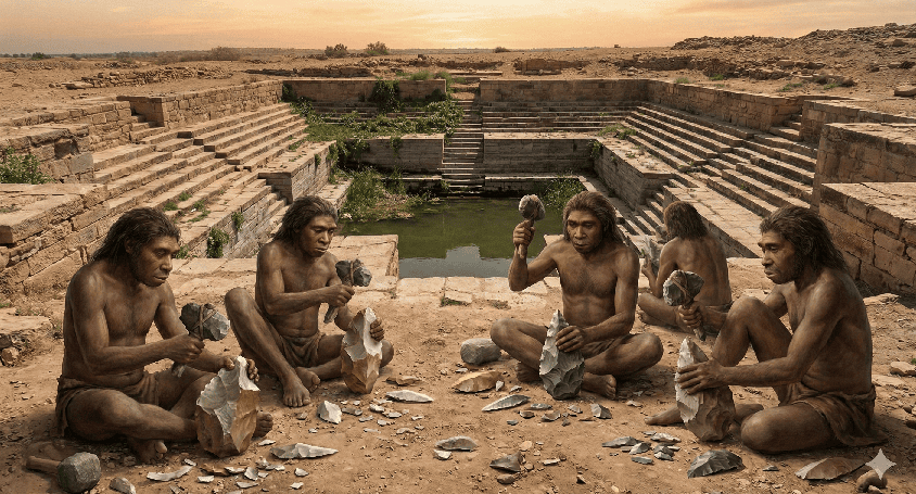 الصناعة الحمصية: تشذيب حجر الصوان يحتاج إلى وعي إدراكي مسبق