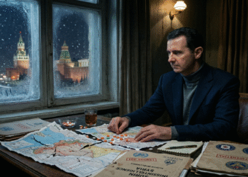 الصندوق الأسود لبشار الأسد: بشار الأسد أمام خرائط سوريا في مشهد يعكس تفكك الدولةالسوريةالبقاء عبر هندسة الخيانة وتفكيك الأوطان